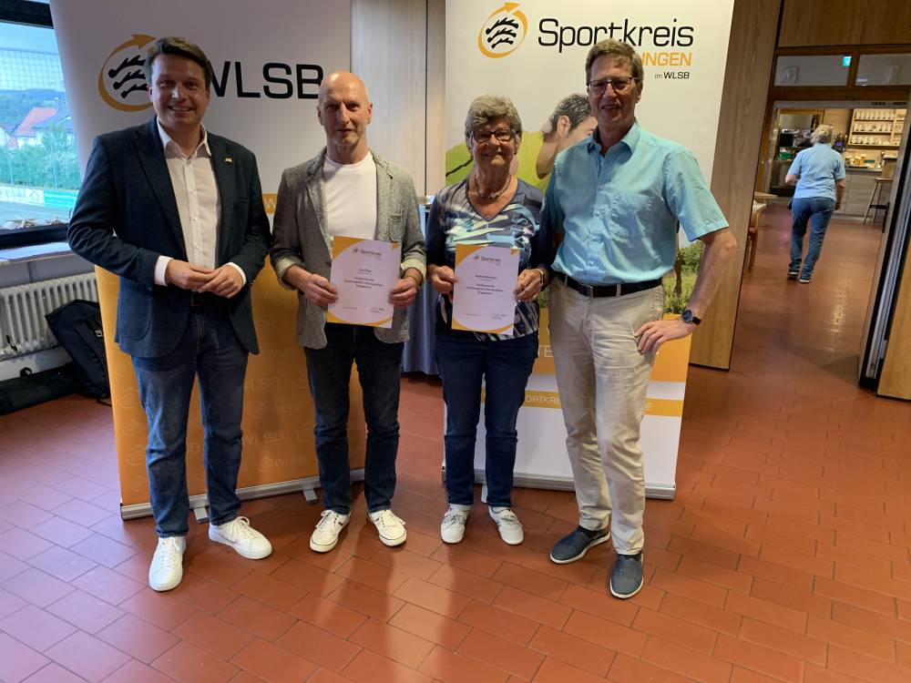 Ehrung vom Sportkreis Reutlingen, Engagiert im Ehrenamt